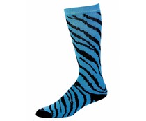 Pizzazz Knie sok zebra print turquoise Pizzazz Knie sok zebra print turquoise