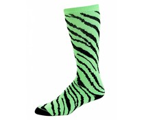 Pizzazz Knie sok zebra print lime Pizzazz Knie sok zebra print lime