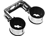 Walraven Dubbele pijpbeugel 28mm met zwart rubber 3215027