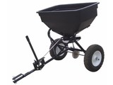 Kunstmeststrooier Achter Zitmaaier - Quad - Frontmaaier - Heftruck of Duwmodel, Kalkstrooier, Graszaadstrooier, degelijke strooier voor Zitmaaiers