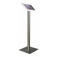 Soporte para Apple Pro 12.9 Fino, carcasa en acrílico blanco, base en acero
