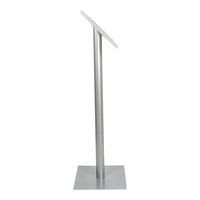 Tablet floor stand Securo 9-11 inch grey, powder coated durable steel, lock option, cable integration