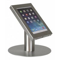 Tablet desk stand Securo 7-8 inch stainless steel, coated and solid steel, lock option, cable integration