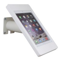 iPad mini wall or desk mount Fino white, with luxury acrylic tablet casing dedicated to the iPad mini.