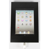 Tablet wall holder Securo 9-11 inch black, coated and durable steel, lockable