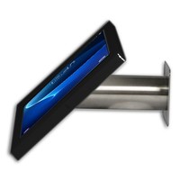Wall or desk stand for Samsung Galaxy Tab A 2016 10.1" black-stainless steel Fino