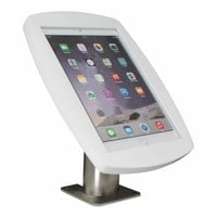 Lusso, white/stainless steel, iPad Air2/Pro 9,7 for mounting on table or wall, including lock
