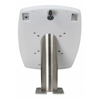 Lusso, white/stainless steel, iPad Air2/Pro 9,7 for mounting on table or wall, including lock