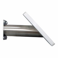 Lusso, white/stainless steel, iPad Air2/Pro 9,7 for mounting on table or wall, including lock