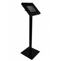 Weatherproof tablet floor stand for tablets 9,7" - 10,1". White / black
