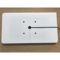 Flat wall stand for Samsung 7,0, Samsung Tab A 10,1", Samsung Tab S 9,7, Samsung Tab E 9,6, Samsung Pro 12,2, Samsung 8", white, Piatto