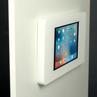Flat wall stand for iPad Mini, iPad 9.7", iPad 10.5" iPad Pro 12.9", white, Piatto