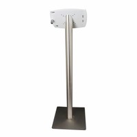 Floor stand for iPad 10,5" Lusso, black or white cassette with stainless steel base, met lock included