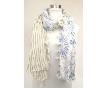 amoRcollections Zomerse sjaal met bloem/stipmotief amoRcollections Zomerse sjaal met bloem/stipmotief