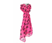Roze sjaal met doodskoppen Roze sjaal met doodskoppen