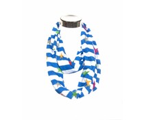 Vrolijke kolsjaal blauw met sterren Vrolijke kolsjaal blauw met sterren
