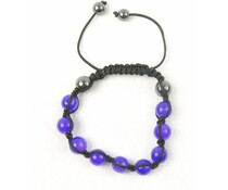 Shamballa armband paars/antraciet Shamballa armband paars/antraciet