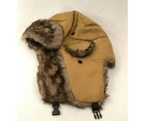 Heerlijk warme wintermuts effen bruin Heerlijk warme wintermuts effen bruin