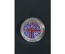 Button met Union Jack vlag Button met Union Jack vlag