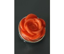 Button met oranje roos Button met oranje roos