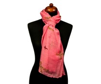 Sjaal roze met kruizen Sjaal roze met kruizen