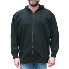 VANDAM 8801 zwarte grote maten sweatcardigan