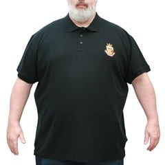 VANDAM 6621 zwarte grote maten polo