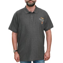 VANDAM 6622 antraciet grote maten polo