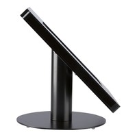 iPad tafelstandaard voor iPad/ iPad Air Meglio 9-11 inch; diefstalbestendige behuizing van zwart acrylaat en voet van zwart gecoat staal