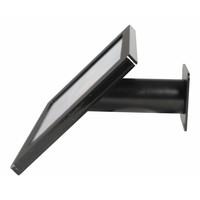 iPad houder zwart voor iPad Pro 12.9; Fino, solide houder voor wand-, tafel montage van gecoat staal met acrylaat behuizing inclusief slot
