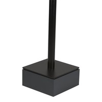 iPad 12.9 vloerstandaard Securo voor 12 tot 13 inch tablets; diefstalbestendige behuizing en voet van zwart gecoat staal