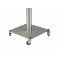 iPad 12.9 vloerstandaard Securo voor 12 tot 13 inch tablets; diefstalbestendige behuizing en voet van zwart gecoat staal