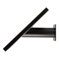 iPad 9.7/10.5 houder zwart, bevestigd aan wand of tafel voor Air, iPad 2017 en Pro 10,5-inch; Securo 9-11 inch; afgesloten behuizing en voet van zwart gecoat staal