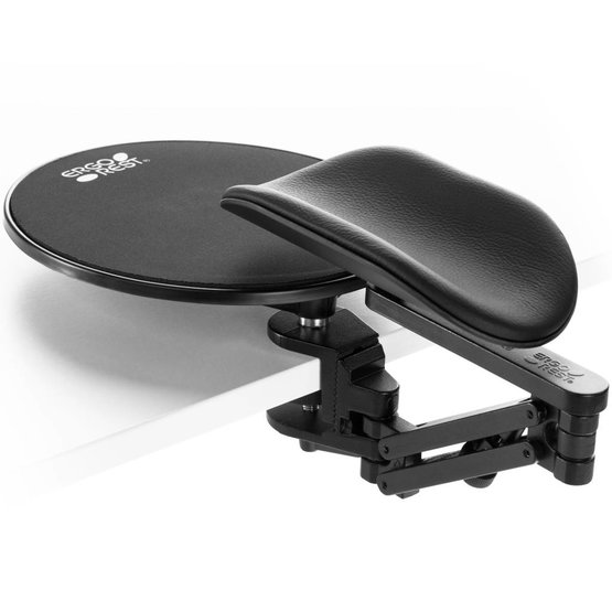 Ergorest ergonomische armsteun + muis plateau zwart lange steun