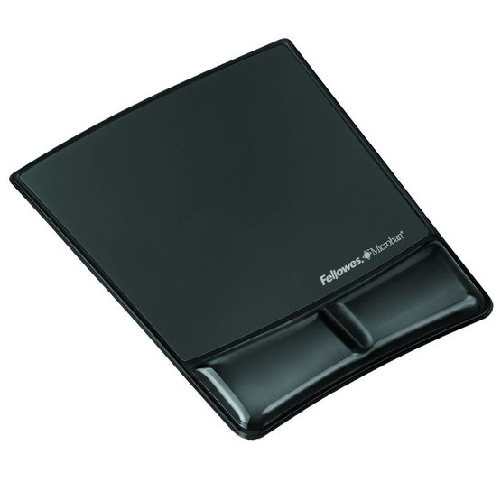 Fellowes Health-V Crystal muismat met polssteun zwart