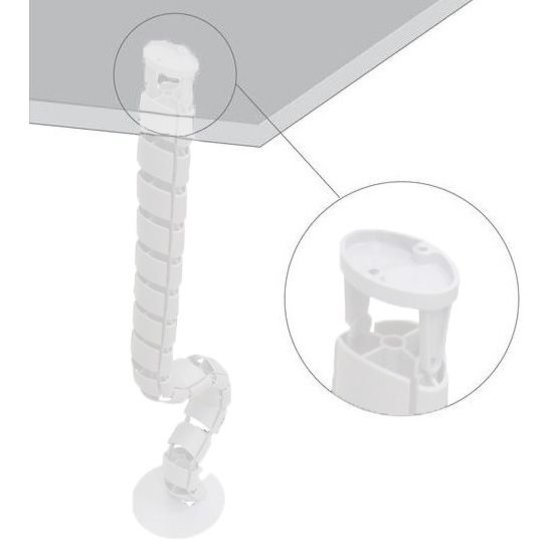 Ergopro Spine Kabelslang + voet wit
