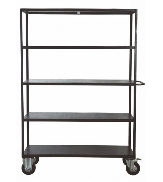 housedoctor aufbewahrungsmöbel auf räder aus metall holz, schwarz, 130x40x175 cm lefliving de Kücheninsel Auf Räder ~ housedoctor aufbewahrungsmöbel auf räder aus metall holz, schwarz, 130x40x175 cm lefliving de
