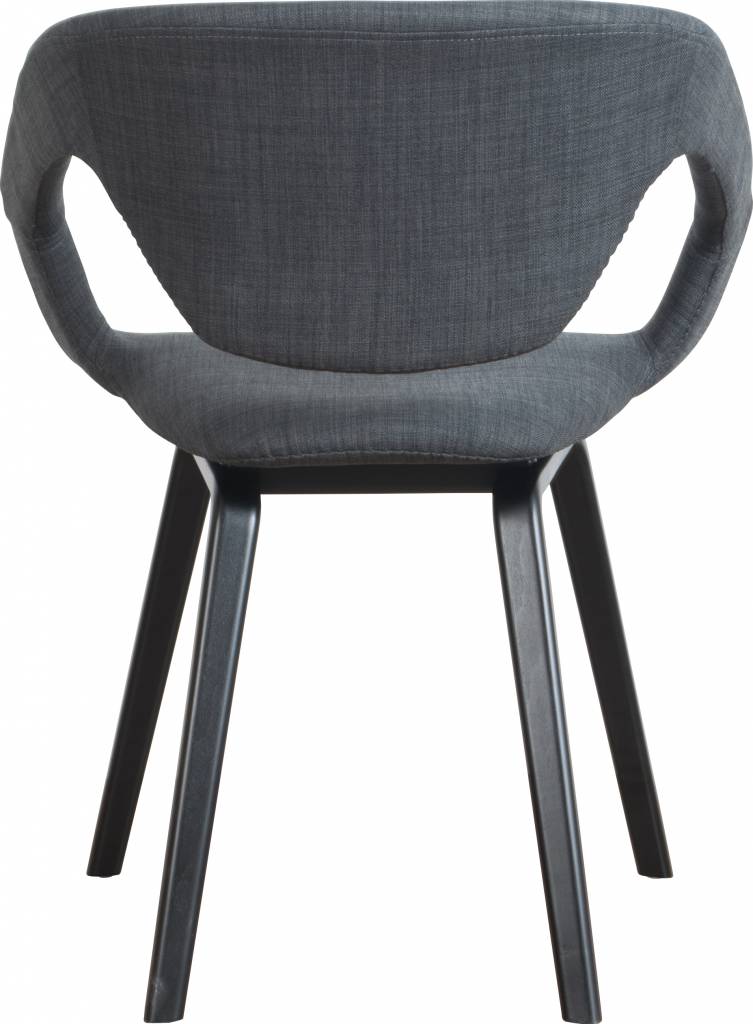 Zuiver spisestuestol flexback, sort / mørkegrå, 64x57x78cm ...