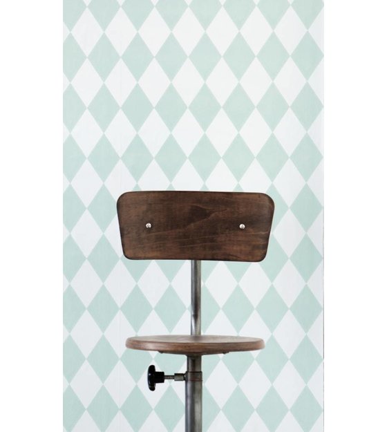 Ferm Living Tapete Harlequin : Ferm Living Tapete Harlequin, mintgr?n/wei?, 10,05×0,53m – lefliving Ferm Living Tapete Harlequin : Ferm Living Tapete Harlequin, mintgr?n/wei?, 10,05×0,53m – lefliving