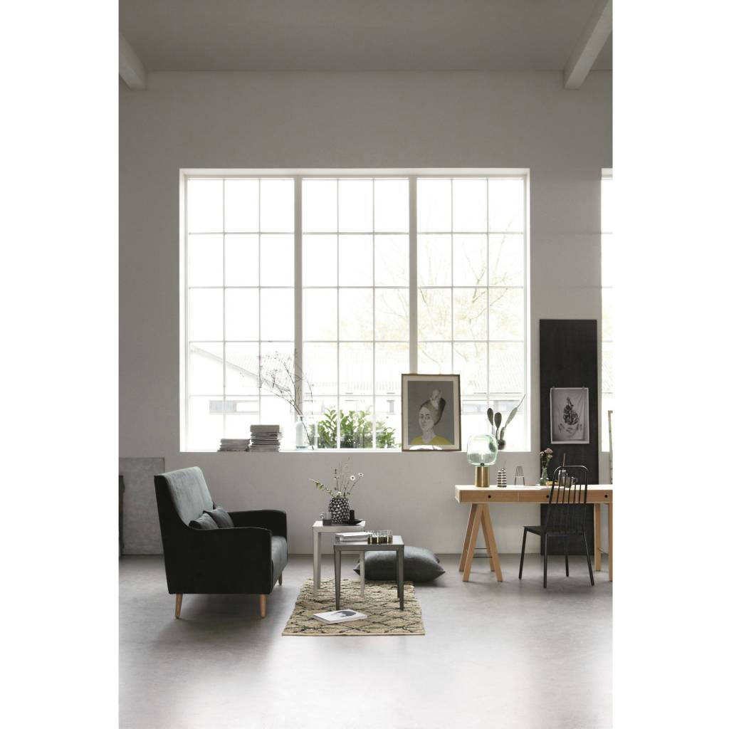 Housedoctor tapis géométrie vert vert noir beige toile 90x200cm ...