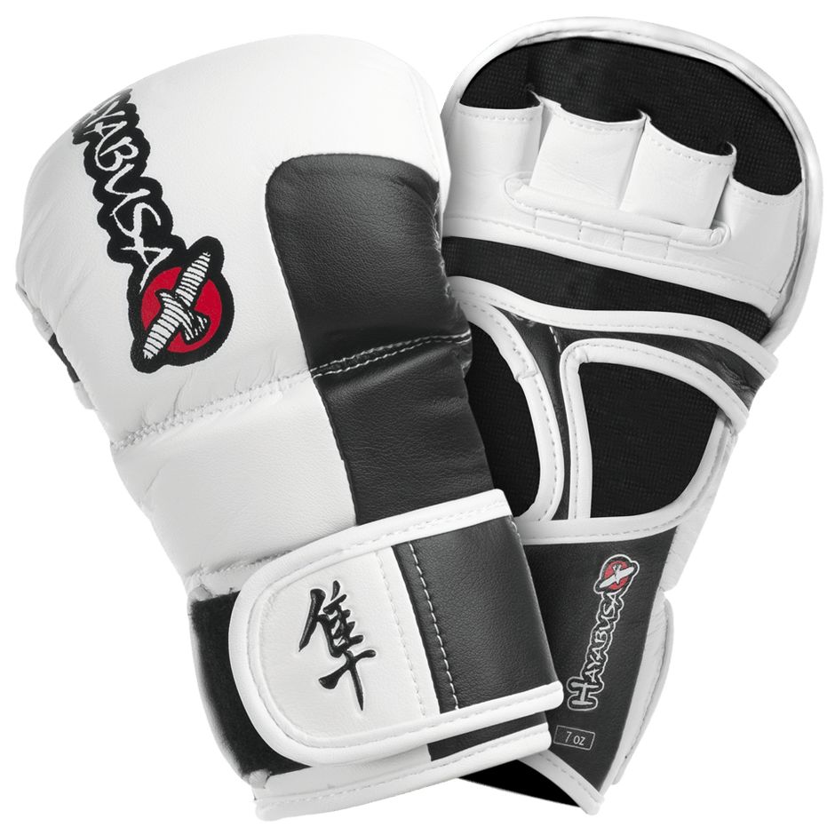 Hayabusa Tokushu 7 OZ MMA Hybrid Sparring Gloves White FIGHTWEAR SHOP