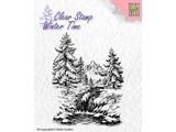 Nellie snellen Transparent stamps, landscape with waterfall