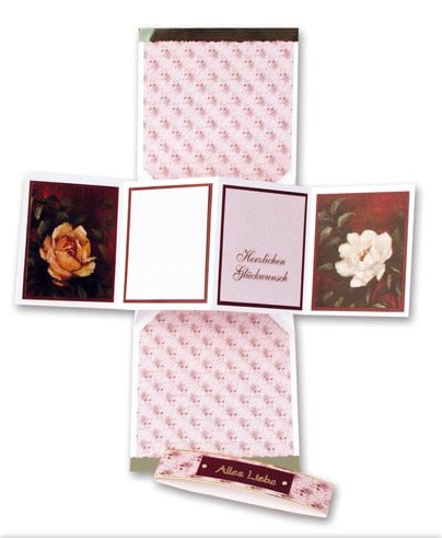 BASTELSETS / Craft Collection / CRAFT KITS: Staf Wesenbeek, Willem Haenraets en viele anderen. Klappkartenset Rosen