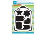 Marianne Design Punching and embossing template: 6 decorative labels + 1 XL Label