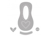 Spellbinders und Rayher Stamping and embossing folder SET: Baby Shoe