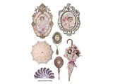 Embellishments / Verzierungen vintage designer Stickers: Lady Loves