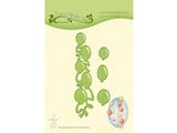 Leane Creatief - Lea'bilities Stanzschablone: Balonne Bordüre und 3 einzelne Balonne