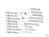 BMW 1502-2002tii sedan 1600 ECE Emblems / letterings