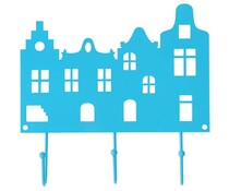 Kapstokje grachtenpandjes aqua Kapstokje grachtenpandjes aqua