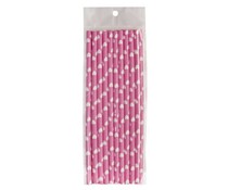Rietjes roze met witte hartjes Rietjes roze met witte hartjes